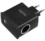 Chargeur AC/DC, avec allume-cigare femelle