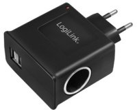 Chargeur AC/DC, avec allume-cigare femelle