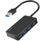 Hub USB 3.2 Gen1 4 ports, noir