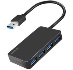 Hub USB 3.2 Gen1 4 ports, noir