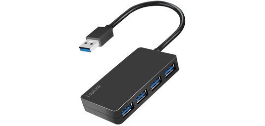 Hub USB 3.2 Gen1 4 ports, noir