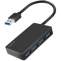 Hub USB 3.2 Gen1 4 poorten, zwart