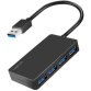 Hub USB 3.2 Gen1 4 ports, noir