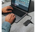 Hub USB 3.2 Gen1 4 ports, noir