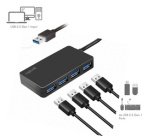 Hub USB 3.2 Gen1 4 ports, noir
