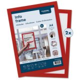 Cadre magnétique INFO FRAME, A4, rouge
