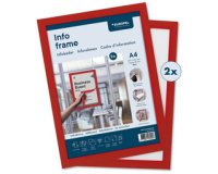Cadre magnétique INFO FRAME, A4, rouge