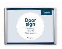 Plaque de porte, 210 x 150 mm, argent