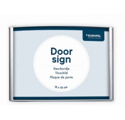 Deurplaat 150 x 120 mm zilver