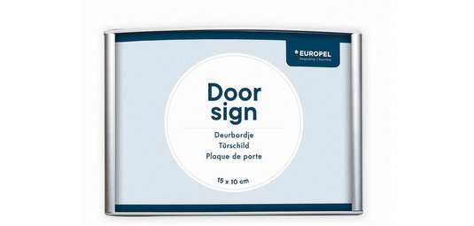 Plaque de porte, 150 x 200 mm, argent