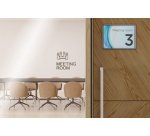 Plaque de porte, 150 x 200 mm, argent