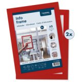 Cadre magnétique INFO FRAME, A5, rouge