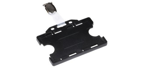 Porte-badge, ouvert, avec clip, 54 x 85 mm