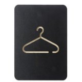 Pictogramme 'vestiaire', noir