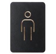 Pictogramme 'WC hommes', noir