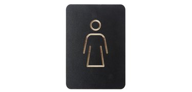 Piktogramm 'WC Damen', schwarz