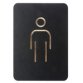 Pictogram 'Mannen WC', zwart