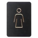 Pictogramme 'WC femmes', noir