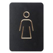 Pictogramme 'WC femmes', noir