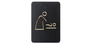 Pictogramme 'espace change bébé', noir