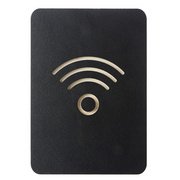 Pictogram 'Wi-Fi', zwart