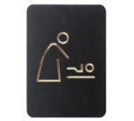 Pictogramme 'WC handicapés', noir