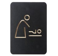 Pictogramme 'espace change bébé', noir