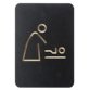 Pictogram 'verschoonruimte voor baby', zwart