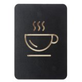 Pictogramme 'tasse de café', noir