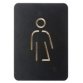 Pictogramme 'WC genre neutre', noir