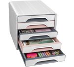 CEP Bloc de classement Smoove mineral, 5 tiroirs,rose poudré