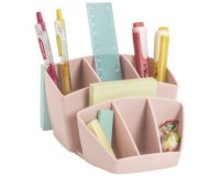 CEP Multipot à crayons mineral, 8 compartiments, rose poudré