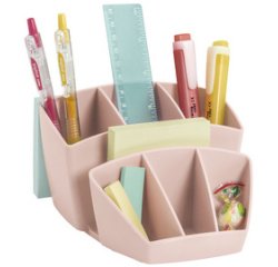 CEP Multipot à crayons mineral, 8 compartiments, rose poudré