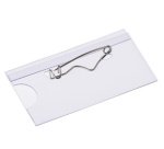 Porte-nom, avec épingle ondulée, 90 x 60 mm