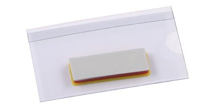 Porte-nom, avec aimant, 75 x 40 mm