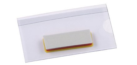 Porte-nom, avec aimant, 75 x 40 mm