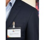 Porte-nom, ouvert en haut, avec clip, 60 x 90 mm