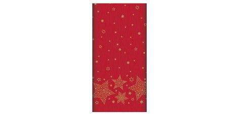 Nappe pour Noël 'Christmas Shine', rouge