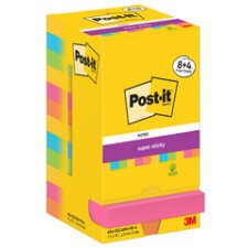 Bloc-note adhésif Carnival Super Sticky Notes 76 x 76 mm - bloc de 90 feuilles