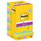 Bloc-note adhésif Cosmic Super Sticky Notes 76 x 76 mm - bloc de 90 feuilles - 8+4