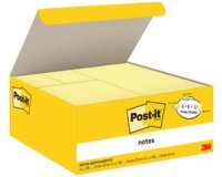 Bloc-note adhésif, tailles assorties, promo, jaune