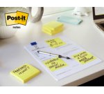 Bloc-note adhésif, tailles assorties, promo, jaune