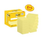 Bloc-notes adhésif, 127x76 mm, jaune, 16+4 gratuits