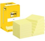 Bloc-note adhésif, 51 x 38 mm, jaune
