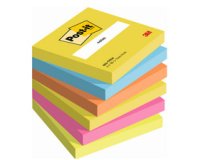 Bloc-note adhésif, 76 x 76 mm, Energetic, 8+4