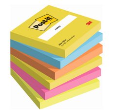 Post-It Notes Energetic, 100 feuilles, ft 76 x 76 mm, 8 + 4 GRATUIT