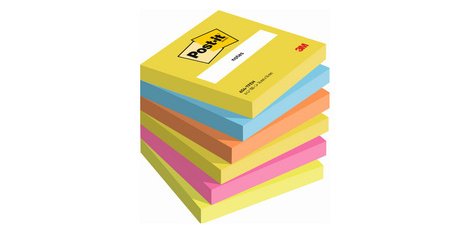 Bloc-note adhésif, 76 x 76 mm, Energetic, 8+4