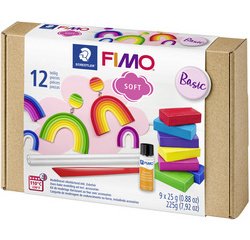 SOFT Kit de pâte à modeler 'Basic', 12 pièces