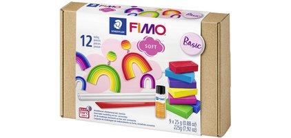SOFT Kit de pâte à modeler 'Basic', 12 pièces