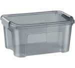 CEP Boîte de rangement SHADOW, 18 litres, translucide gris